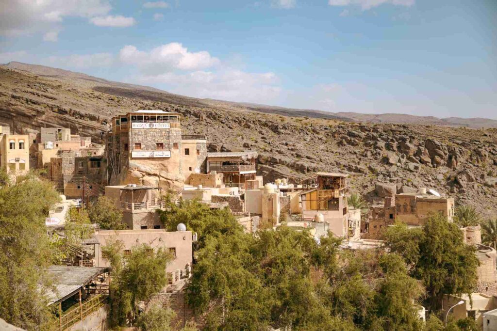 Village dans les montagnes Oman